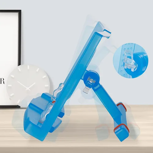Vista 3 de TOMYEUS Soporte portátil para tablet, soporte ajustable para libros con clips de página para libros de texto gruesos, documentos, recetas, 10 x 8