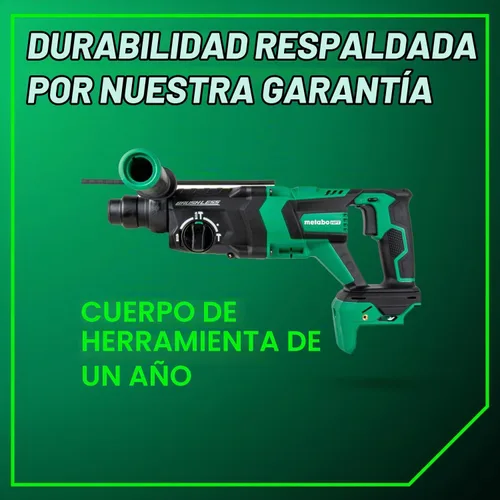 Vista 14 de Metabo HPT Martillo giratorio sin escobillas MultiVolt™ SDS Plus de 36 V con mango en D de 1-1/8 pulgadas, solo cuerpo de herramienta de martillo