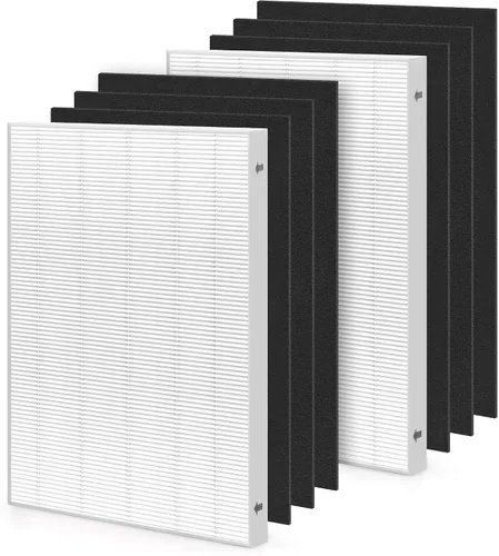 Vista 14 de Zouwhaso 2+6 Aera Max 100 filtro HEPA de repuesto compatible con Fellowes AeraMax 90 100 DX5 DB5 Puri-fier de aire True HEPA filtro de aire, parte #