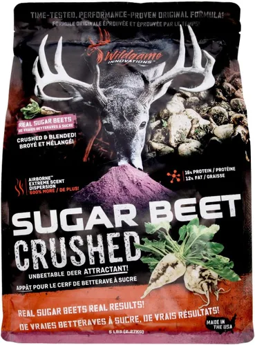 Vista 8 de Wildgame Innovations Cebo para Ciervos de Azucarera de Remolacha Triturada Efectivo Alimento para Ciervos Ultra-Concentrado y Lleno de Nutrientes