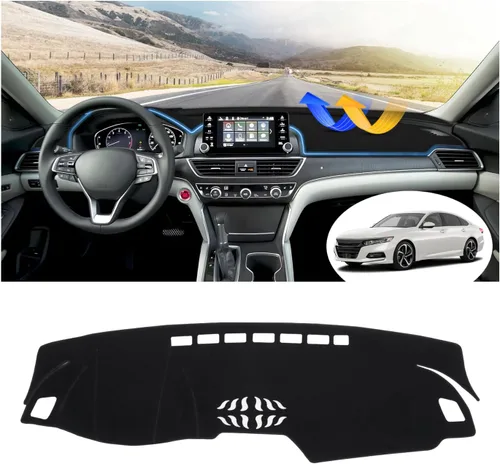 Vista 95 de FIILINES Cubierta para tablero Compatible con Mazda 3 2010-2013 Accesorios Tapete para tablero para Mazda 3 Accesorios Tapete para salpicadero