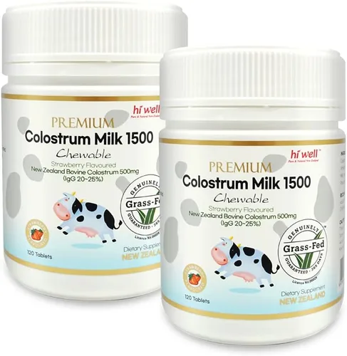 Vista 10 de Hi Well Premium Calostrum1500 120 tabletas (1)