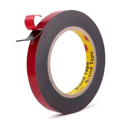 Vista 11 de 3M Automotive Acrylic Plus Tape, 0.24 pulgadas x 18 pies, PT1100, gris