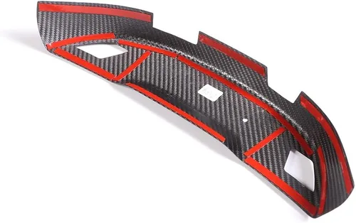 Vista 7 de 100% fibra de carbono real interior espejo retrovisor cubierta cubierta para Chevrolet Corvette C7 2014-2019 coche interior espejo retrovisor base