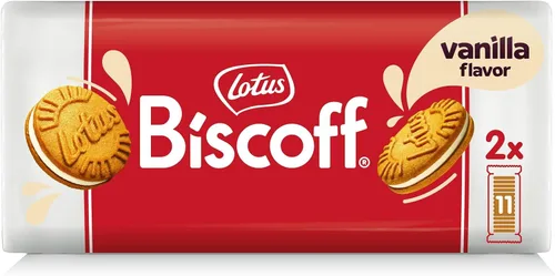 Vista 12 de Lotus Biscoff Sandwich Cookies, Biscoff Cream, 22 galletas por paquete, 7.76 onzas