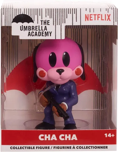 Vista 4 de The Umbrella Academy Figura coleccionable estilizada, Cha Cha, figura de 3 pulgadas de alto, juguetes para niños a partir de 14 años Just Play