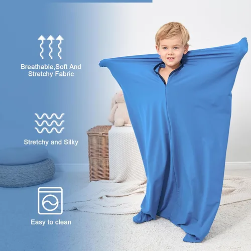 Vista 2 de Saco corporal sensorial, Azul, Pequeño