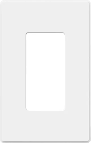 Vista 55 de ELEGRP Placas decorativas de pared sin tornillos, de tamaño mediano, cubierta termoplástica irrompible para interruptor de salida de receptáculo