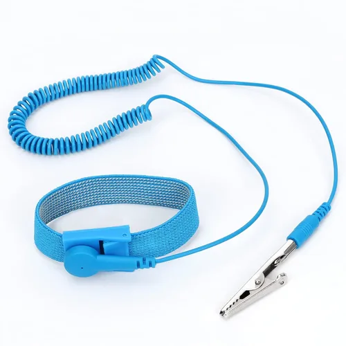 Vista 10 de STREBITO Correa de muñeca antiestática, banda de muñeca antiestática de 11 pulgadas, pulsera de conexión a tierra, correa de muñeca ESD, pulsera