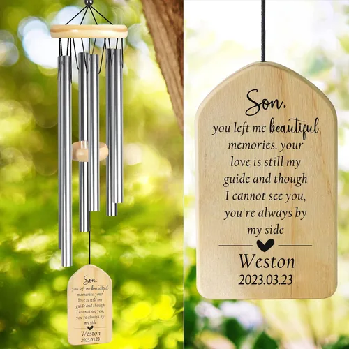 Vista 42 de Campanillas de viento conmemorativas para la pérdida de la madre, regalo de condolencias en memoria de mamá