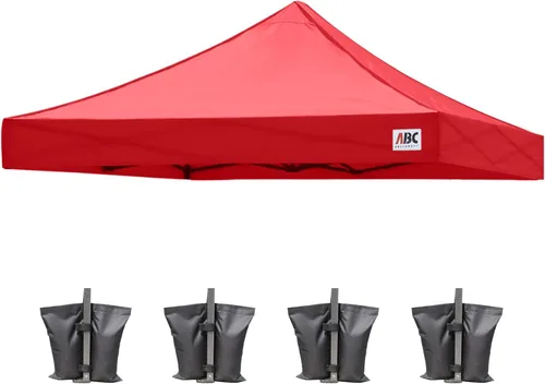 Vista 31 de ABCCANOPY Toldo de repuesto para tienda de campaña desplegable (8 x 8 pies, blanco)