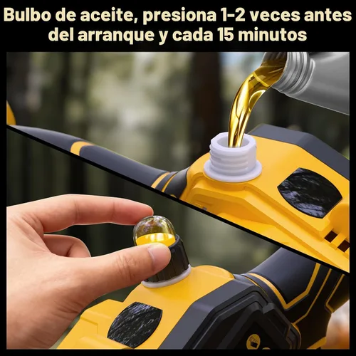 Vista 7 de Mini motosierra inalámbrica para batería Dewalt de 20 V MAX, motosierra 2 en 1 de 8 y 6 pulgadas sin escobillas con motosierra sin escobillas de 750