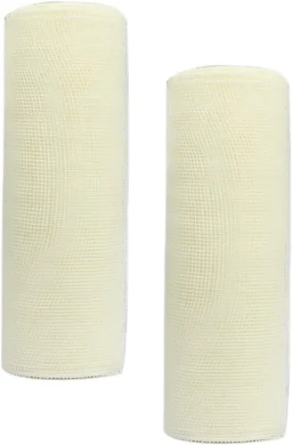 Vista 56 de YYCRAFT Paquete de 2 cintas de malla de polímero metálico de 6 pulgadas (total 20 yardas, verde manzana)