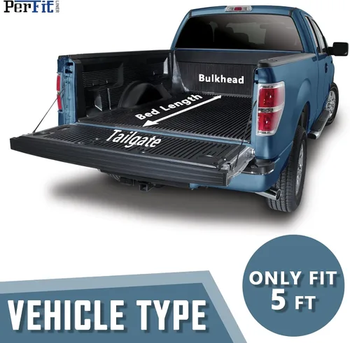 Vista 2 de Low-Profile Flip-Up Hard Tri-Fold Tonneau Cover for Ford Ranger (2019-2023)—Fits 5.0ft Short Bed