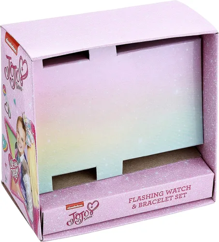 Vista 5 de Accutime JoJo Siwa - Reloj de cuarzo para niñas con correa de goma rosa y multicolor 0512in Modelo JOJ40050AZ Multi Reloj de cuarzo