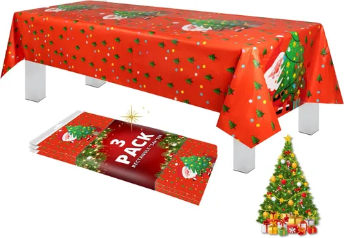 Vista 36 de Grandipity Mantel de plástico desechable de calidad prémium para fiestas con temática de globos de cumpleaños, 1 paquete, 54 x 108 pulgadas, mantel