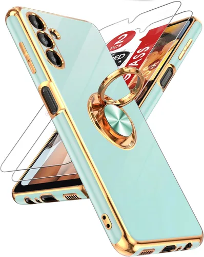 Vista 133 de LeYi Funda para iPhone XR: con Protector de Pantalla de Vidrio Templado [Paquete de 2] Soporte de Anillo Giratorio de 360°, Soporte Magnético