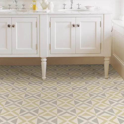 Vista 5 de FloorPops Isosceles - Azulejos para despegar y pegar, blancos y blanquecinos