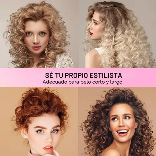 Vista 6 de Lanzhire Cintillo rizador sin calor para cabello largo y corto - Rizadores sin calor delgados para dormir (negro)