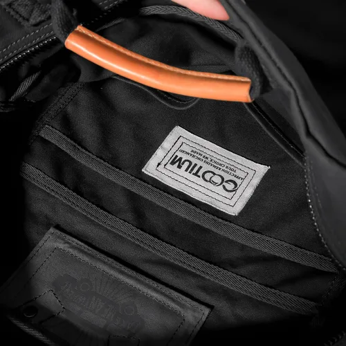 Vista 4 de Mochila de lona Gootium para mujeres, estilo vintage con cierre de cremallera, mochila casual para hombres, de tela, para viajes al aire libre