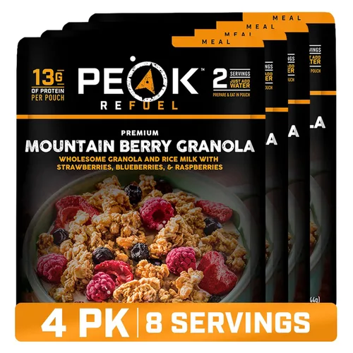 Vista 58 de Goulash de búfalo americano 45g protein, 740 calories, ground bison goulash, 2 servings, 4.94 oz pouch, 6 oz water, ready in 10 minutes, made in