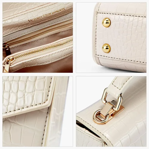 Vista 5 de VICTORIA HYDE Bolso cuadrado con asa superior para mujer Beigeeeee