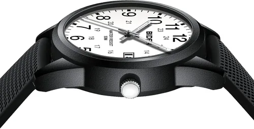 Vista 5 de Mens Watches Analog Quartz Sports Unisex Watch 30M Waterproof Watches for Men Women Nurse Medical Professionals-Military Time with Second Hand