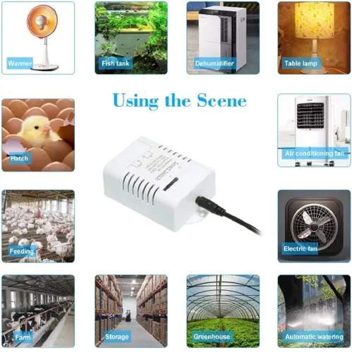 Vista 7 de Módulo de sensor de controlador de temperatura WiFi, aplicación Tuya, control remoto inalámbrico de 16 A, interruptor inteligente con monitoreo