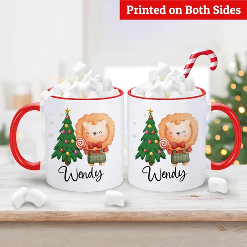 Vista 3 de Taza de chocolate caliente personalizada para niños, taza Stanta personalizada regalo para niños, hijo, hija, bonita taza de 11 oz para niños, taza