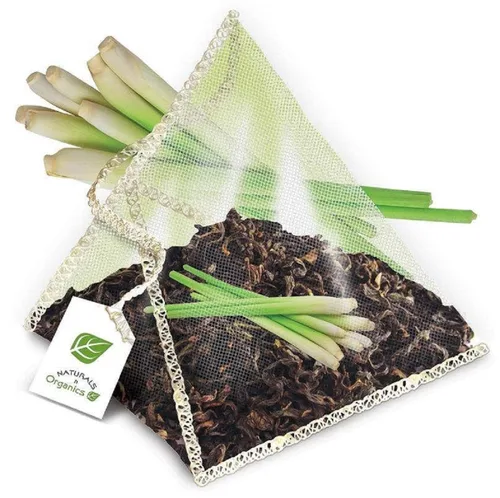 Vista 2 de Naturals-N-Organics Limoncillo orgánico con té verde, baja en cafeína, certificado orgánico por USDA, desintoxicante, digestivo. 24 bolsas de té