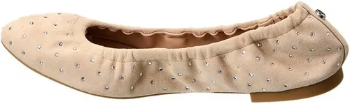Vista 2 de Stuart Weitzman Zapatos planos tipo ballet de ante brillante