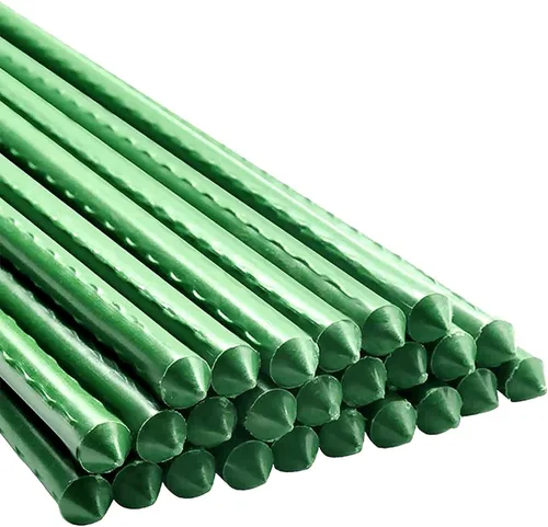 Vista 8 de Estacas para plantas de jardín de 24 pulgadas, 2 pies, soporte de palo de acero para plantas, paquete de 25 estacas de tomate para cultivar plantas