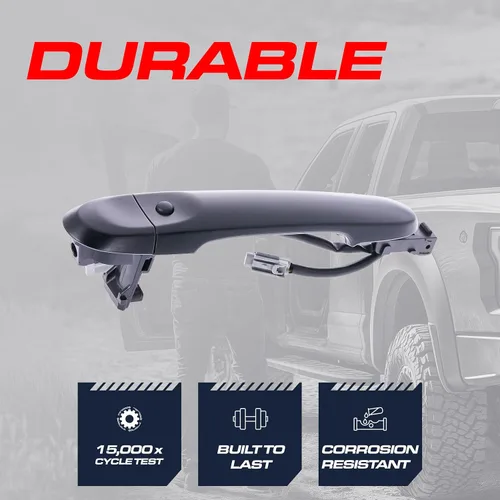 Vista 3 de Master Tailgaters Manija de puerta exterior de repuesto negro imprimado para Nissan Cube (09-14), Juke (11-17), Versa (14-24) OE Parte # 80640-1FA5B