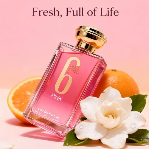 Vista 2 de A CENTER 6pm Pink - Perfume estilo colonia para mujer, 3.4 fl oz, suave floral, Eau de Parfum Suave almizcle y aroma amaderado, regalo para ella