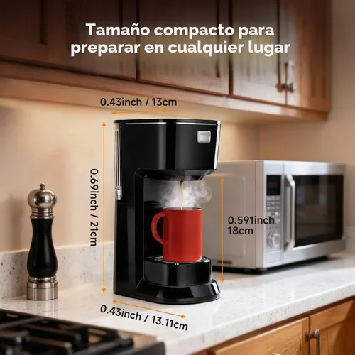 Vista 7 de Cafetera, cafetera de una sola porción para cápsulas K y negro