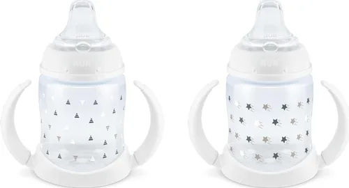 Vista 12 de NUK First Choice - Vaso para aprender 2.0, 5 onzas, con asas, a prueba de derrames, a prueba de fugas, vaso con popote suave, paquete de 2
