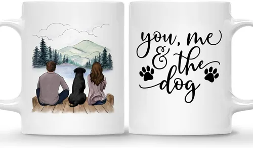 Vista 14 de Gossby Taza de café Dog Dad – Regalo para hombres amantes de los perros labrador retriever negro, regalo de cumpleaños, regalo de Navidad para papá