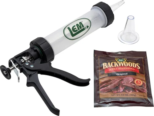 Vista 9 de LEM Products Pistola para Cecina con Boquillas, Sazonadores Backwoods, Plástico