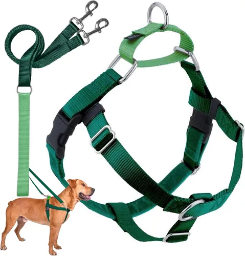 Vista 34 de 2 Hounds Design Freedom - Arnés para perro sin tirones, arnés ajustable y correa, fácil de caminar y control cómodo, se adapta a perros pequeños