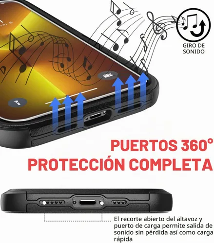 Vista 7 de Diverbox Funda para iPhone 13 Pro Max [a prueba de golpes] [a prueba de caídas]