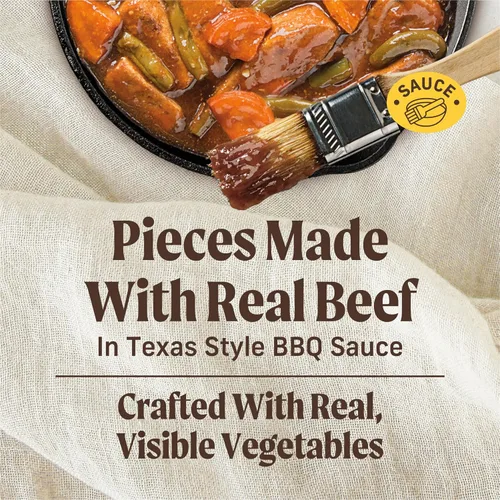 Vista 2 de Merrick - Comida húmeda para perros, barbacoa cocinada a fuego lento estilo Texas con carne de res estofada, sin cereales, comida enlatada