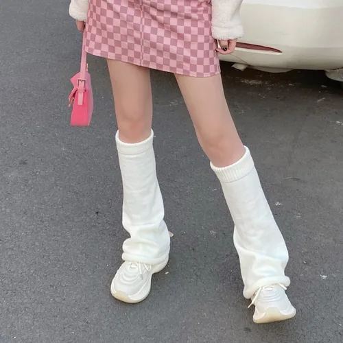 Vista 4 de Sexybody Calentadores de piernas para mujer, Y2K Kawaii con estampado de araña, gótico, Harajuku, Lolita, elegantes y bonitos, calcetines japoneses
