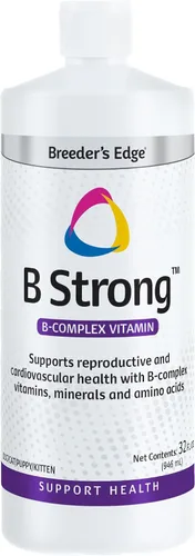 Vista 9 de Breeder's Edge B Polvo fuerte, suplemento vitamínico de complejo B para perros y gatos, apoya la salud reproductiva, promueve los ciclos de calor