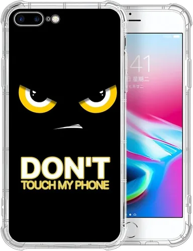 Vista 114 de CARLOCA Funda compatible con iPhone 7 Plus para niña, transparente con increíble diseño de nebulosa espacial, diseño de plástico a prueba de golpes