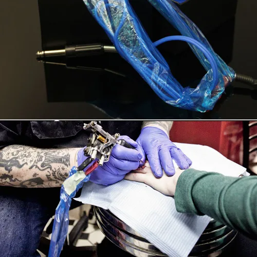 Vista 4 de Fundas de cordón para clip de tatuaje, 200 unidades, fundas desechables de alta resistencia, fundas de clip de tatuaje, suministros de accesorios