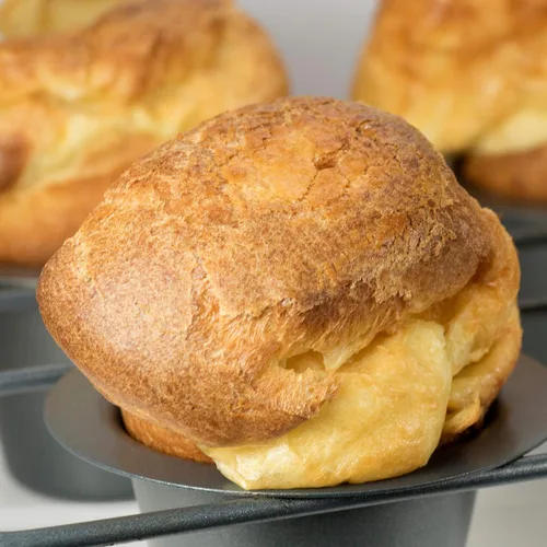 Vista 3 de Fox Run Molde Antiadherente para Popovers, Molde para Pudín Yorkshire de 6 Tazas, Gris
