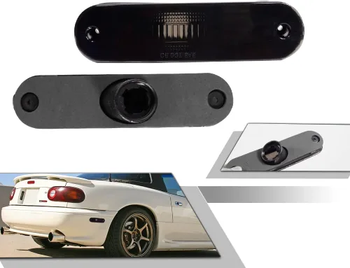 Vista 11 de Conjunto de carcasa de luz de marcador lateral de lente roja ámbar delantera y trasera compatible con lámpara de parachoques Fender Fender 1990-2005