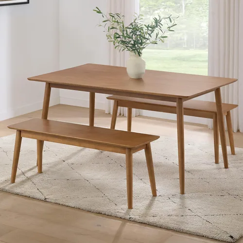 Vista 14 de Alaterre Calais - Juego de 2 sillas de comedor de madera, sillas de cocina Nuez caliente