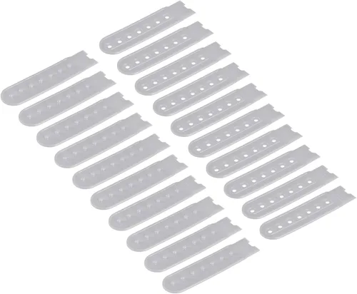 Vista 17 de uxcell Tapa de correa Snapback, agujeros de plástico ajustable sombrero broche hebilla reemplazo para reparación de tapas