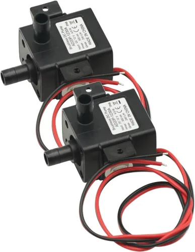 Vista 3 de 2 unids DC 12 V mini bomba de agua 9.8 ft 240L/H ultra silencioso motor sin escobillas para piscina sumergible acuario bomba de agua solar